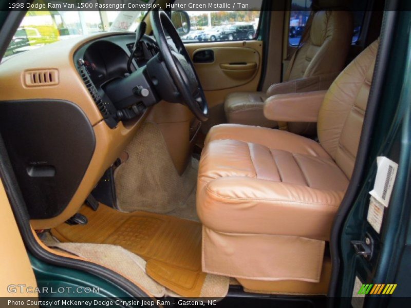 Hunter Green Metallic / Tan 1998 Dodge Ram Van 1500 Passenger Conversion