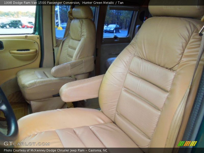 Hunter Green Metallic / Tan 1998 Dodge Ram Van 1500 Passenger Conversion