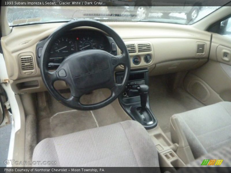 Glacier White / Dark Gray 1993 Subaru Impreza L Sedan