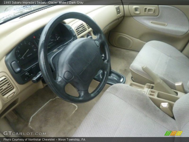 Glacier White / Dark Gray 1993 Subaru Impreza L Sedan