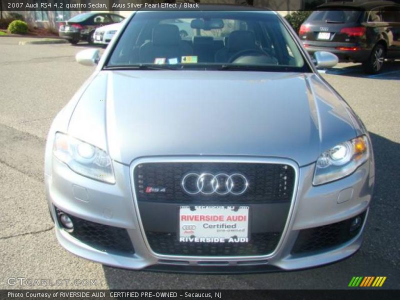 Avus Silver Pearl Effect / Black 2007 Audi RS4 4.2 quattro Sedan