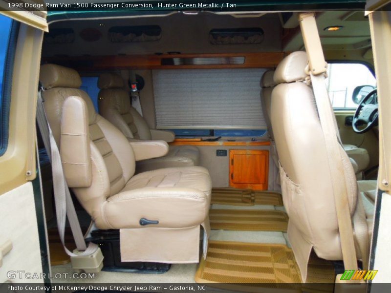 Hunter Green Metallic / Tan 1998 Dodge Ram Van 1500 Passenger Conversion