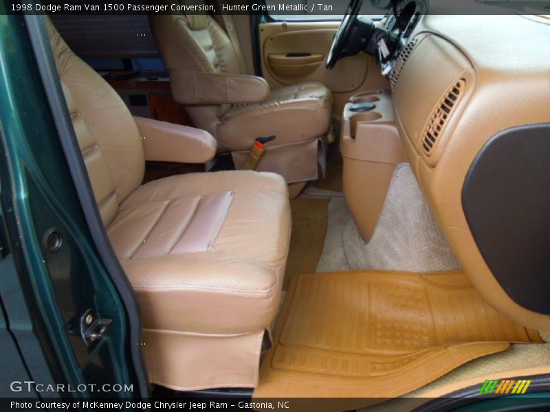 Hunter Green Metallic / Tan 1998 Dodge Ram Van 1500 Passenger Conversion