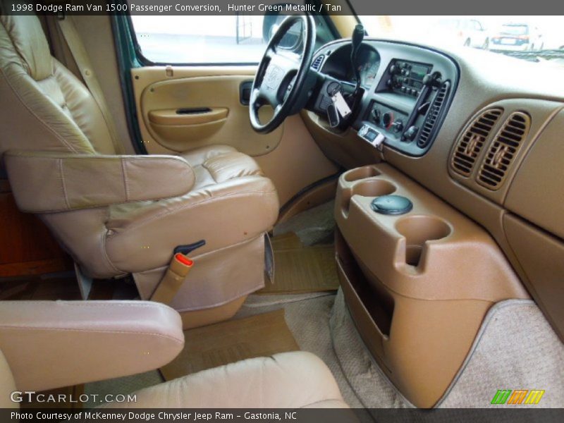 Hunter Green Metallic / Tan 1998 Dodge Ram Van 1500 Passenger Conversion
