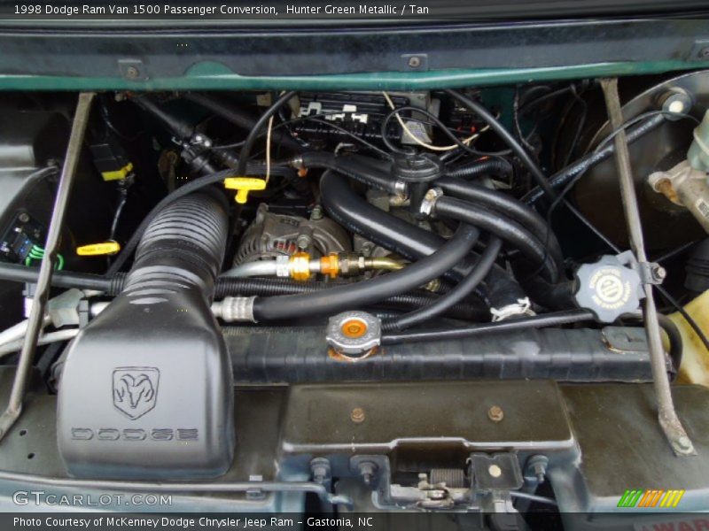 Hunter Green Metallic / Tan 1998 Dodge Ram Van 1500 Passenger Conversion