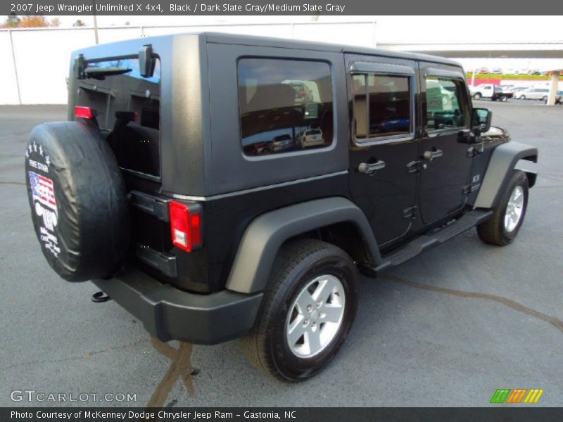 Black / Dark Slate Gray/Medium Slate Gray 2007 Jeep Wrangler Unlimited X 4x4