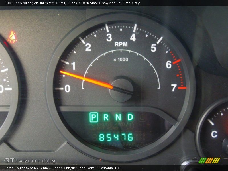 Black / Dark Slate Gray/Medium Slate Gray 2007 Jeep Wrangler Unlimited X 4x4