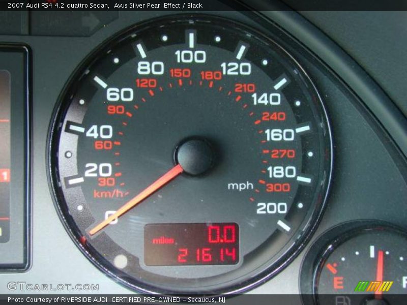 Avus Silver Pearl Effect / Black 2007 Audi RS4 4.2 quattro Sedan