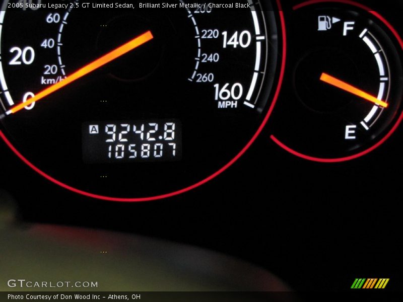 Brilliant Silver Metallic / Charcoal Black 2005 Subaru Legacy 2.5 GT Limited Sedan