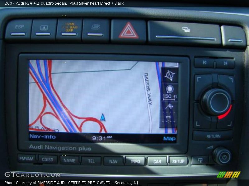 Avus Silver Pearl Effect / Black 2007 Audi RS4 4.2 quattro Sedan