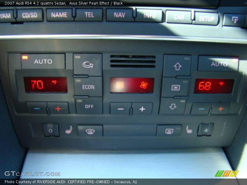 Avus Silver Pearl Effect / Black 2007 Audi RS4 4.2 quattro Sedan