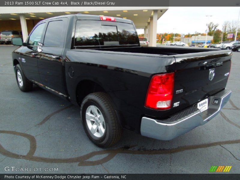 Black / Black/Diesel Gray 2013 Ram 1500 SLT Crew Cab 4x4