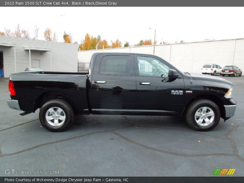 Black / Black/Diesel Gray 2013 Ram 1500 SLT Crew Cab 4x4
