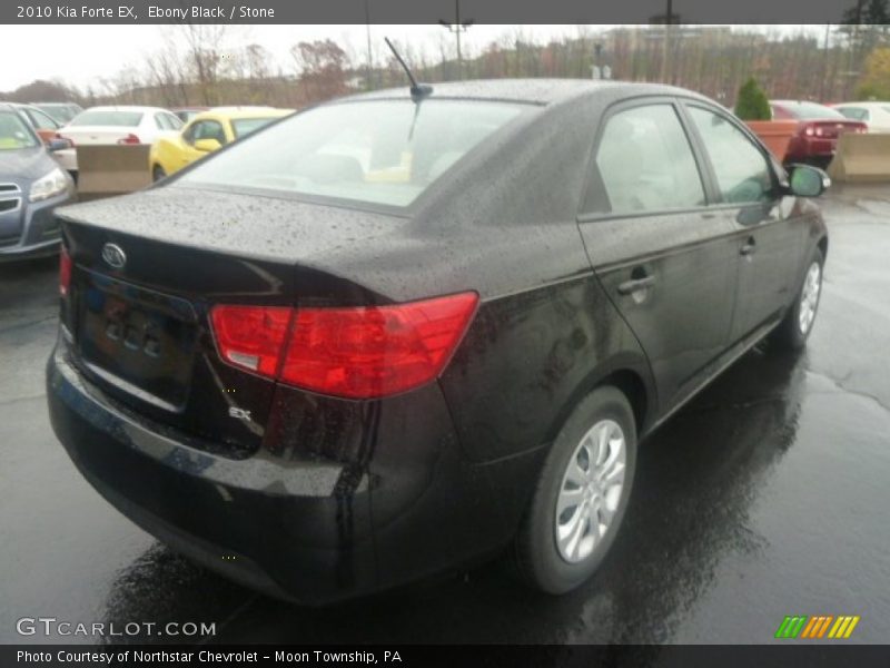 Ebony Black / Stone 2010 Kia Forte EX