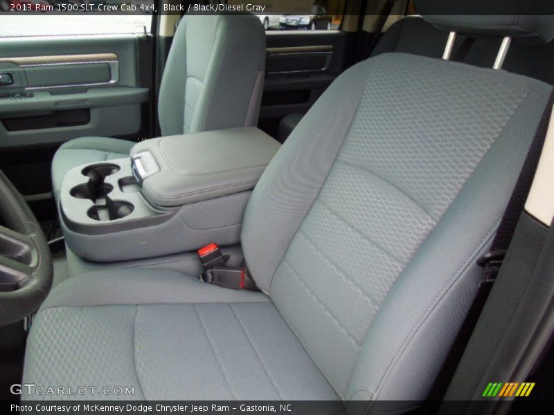 Black / Black/Diesel Gray 2013 Ram 1500 SLT Crew Cab 4x4