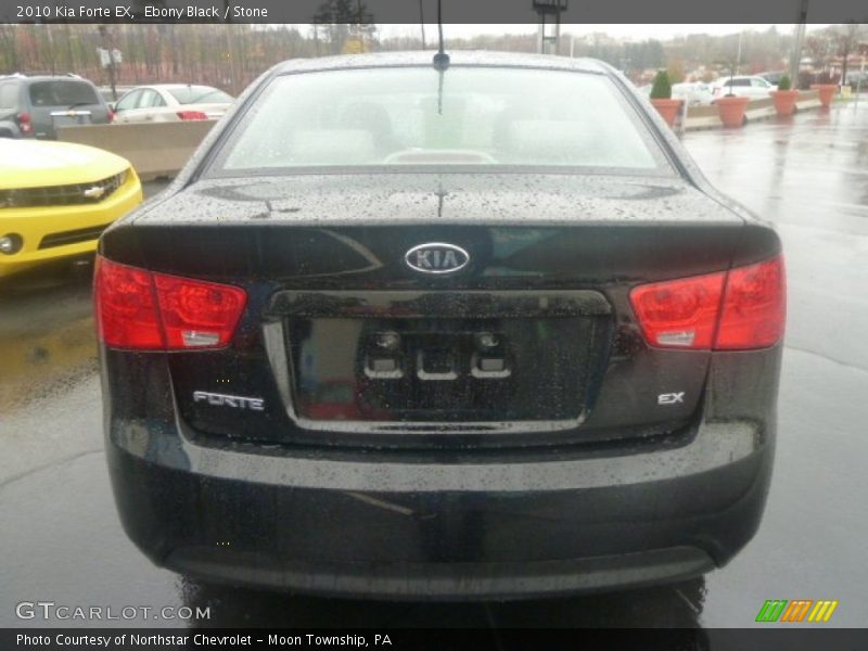 Ebony Black / Stone 2010 Kia Forte EX