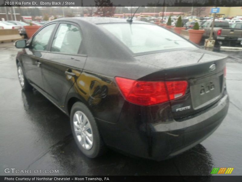 Ebony Black / Stone 2010 Kia Forte EX