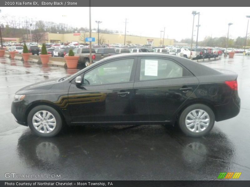 Ebony Black / Stone 2010 Kia Forte EX