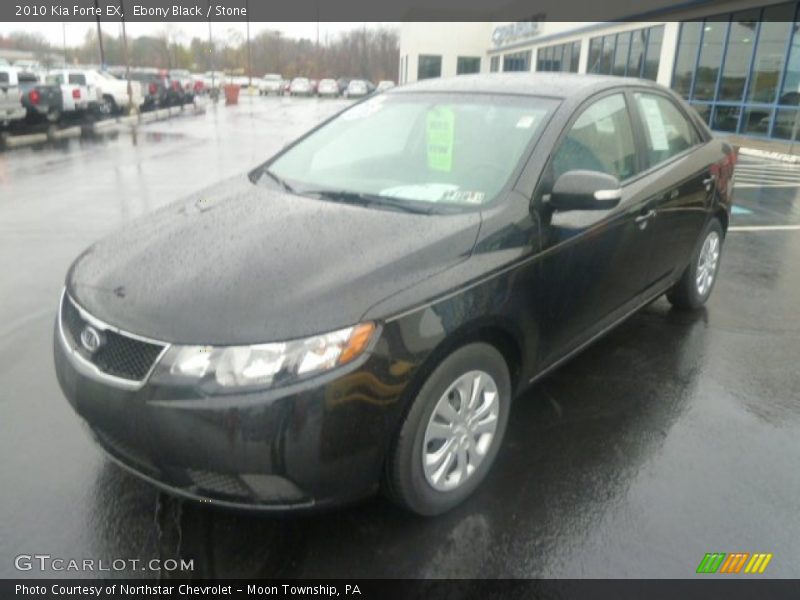 Ebony Black / Stone 2010 Kia Forte EX