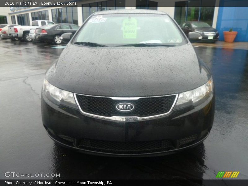 Ebony Black / Stone 2010 Kia Forte EX