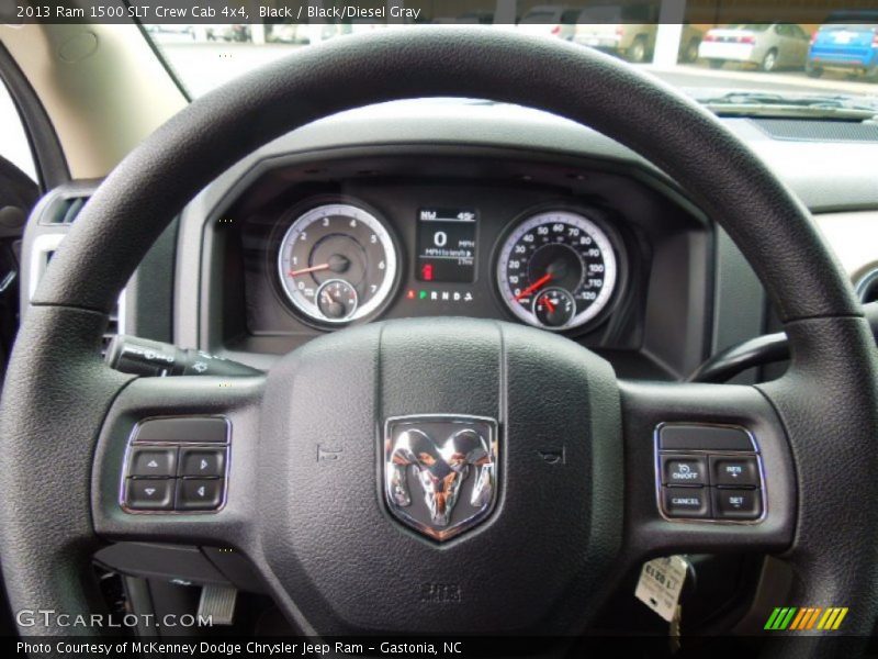 Black / Black/Diesel Gray 2013 Ram 1500 SLT Crew Cab 4x4