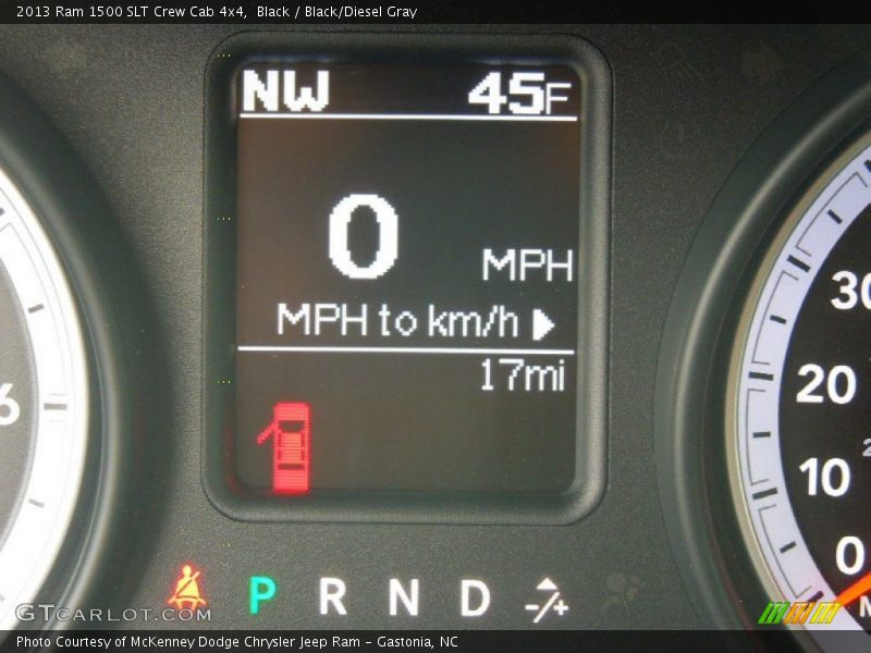 Black / Black/Diesel Gray 2013 Ram 1500 SLT Crew Cab 4x4