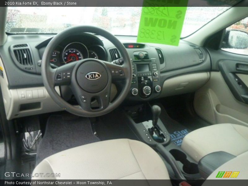 Ebony Black / Stone 2010 Kia Forte EX