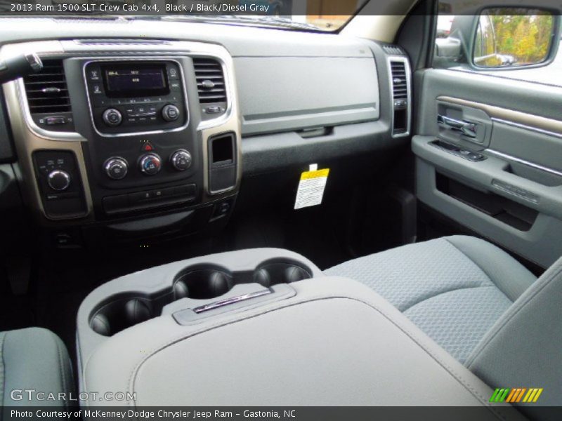 Black / Black/Diesel Gray 2013 Ram 1500 SLT Crew Cab 4x4