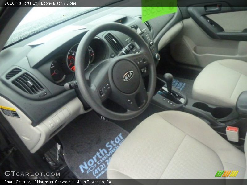 Ebony Black / Stone 2010 Kia Forte EX