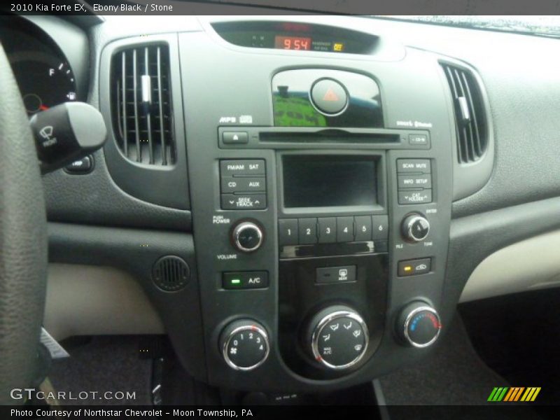 Ebony Black / Stone 2010 Kia Forte EX
