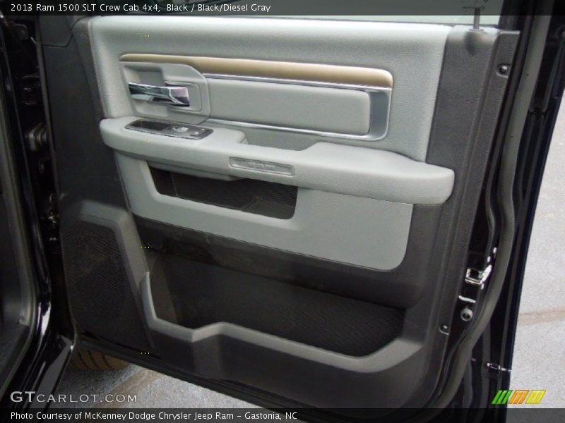 Black / Black/Diesel Gray 2013 Ram 1500 SLT Crew Cab 4x4