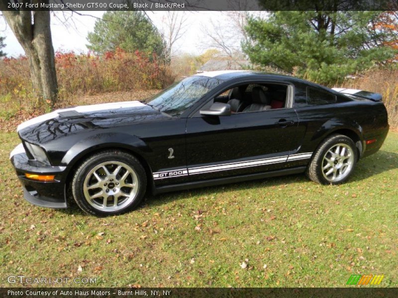Black / Black/Red 2007 Ford Mustang Shelby GT500 Coupe