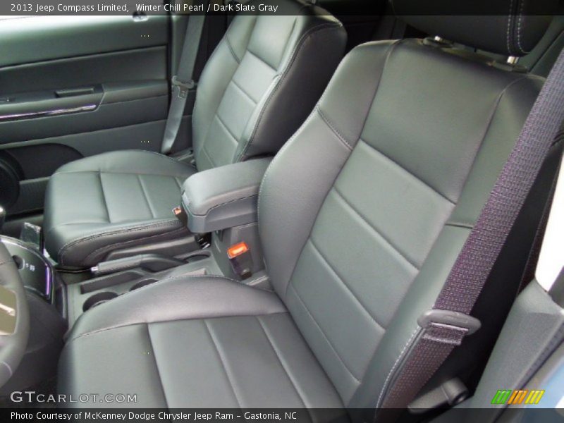 Winter Chill Pearl / Dark Slate Gray 2013 Jeep Compass Limited