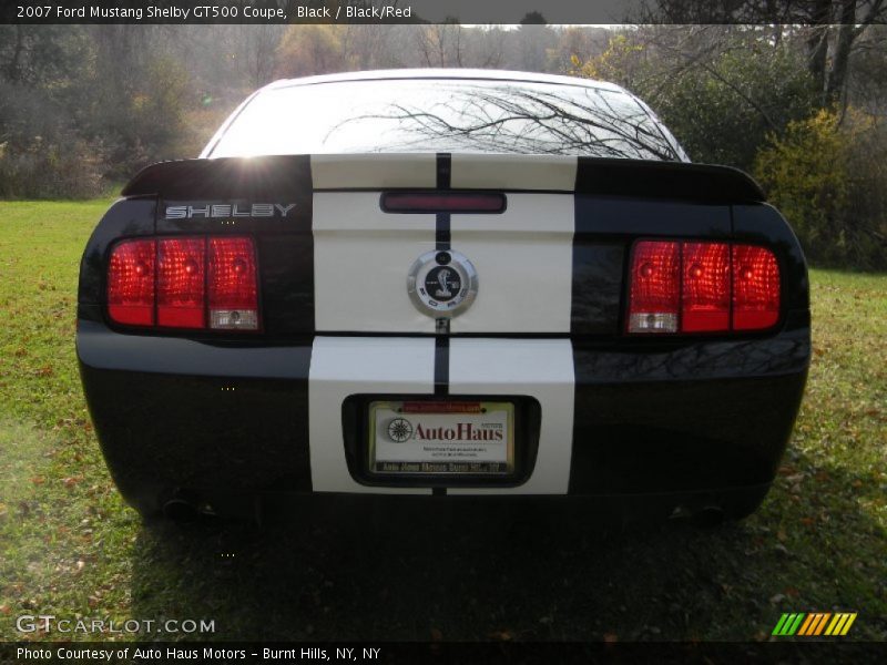 Black / Black/Red 2007 Ford Mustang Shelby GT500 Coupe