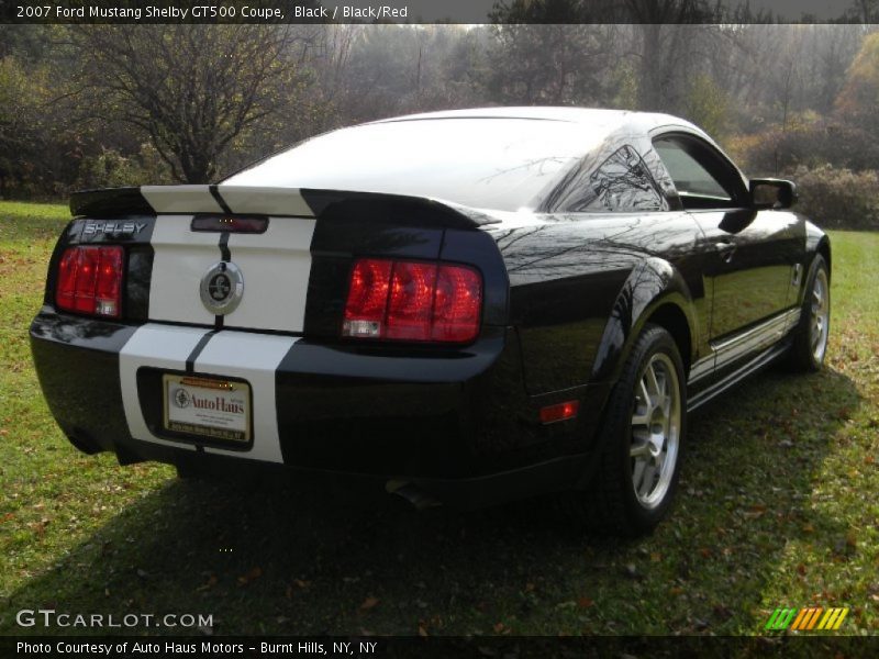 Black / Black/Red 2007 Ford Mustang Shelby GT500 Coupe