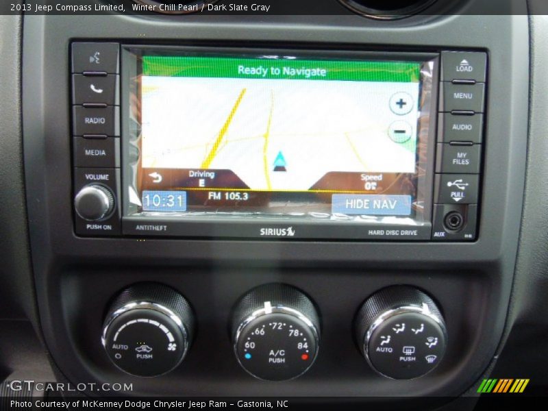 Winter Chill Pearl / Dark Slate Gray 2013 Jeep Compass Limited