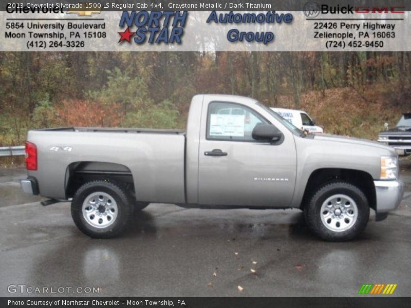 Graystone Metallic / Dark Titanium 2013 Chevrolet Silverado 1500 LS Regular Cab 4x4