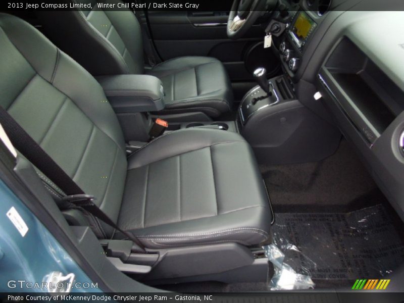 Winter Chill Pearl / Dark Slate Gray 2013 Jeep Compass Limited
