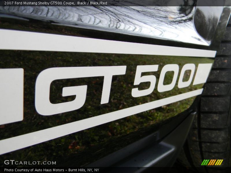 Black / Black/Red 2007 Ford Mustang Shelby GT500 Coupe