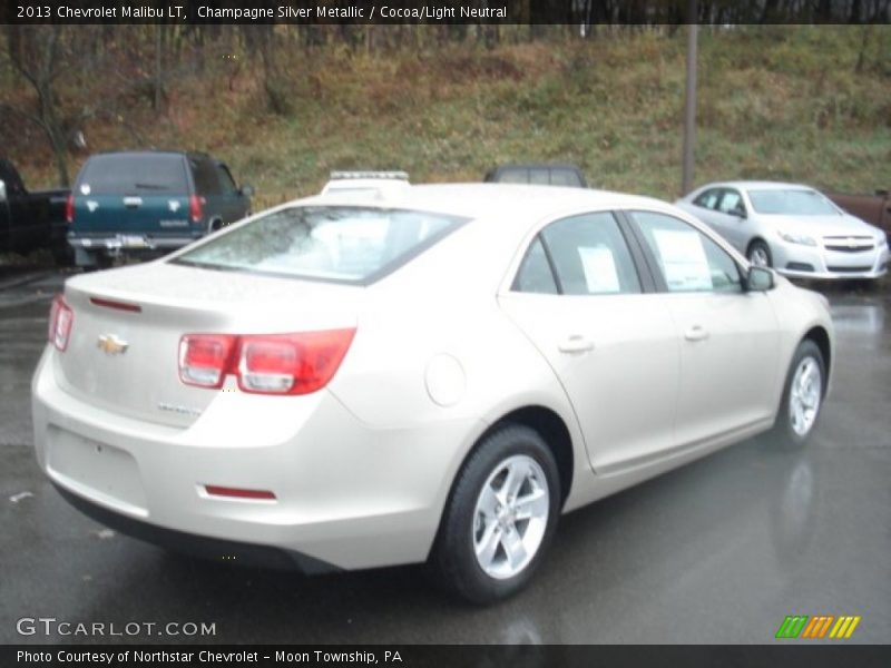 Champagne Silver Metallic / Cocoa/Light Neutral 2013 Chevrolet Malibu LT