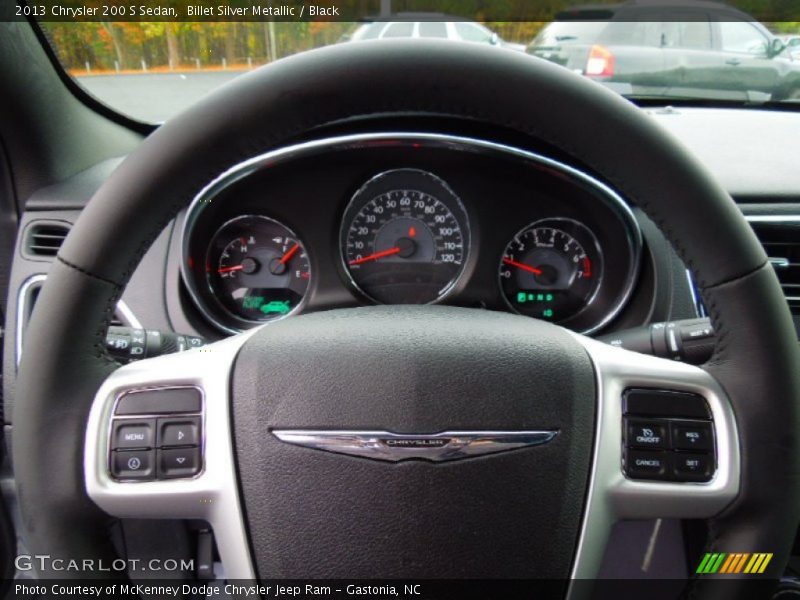 Billet Silver Metallic / Black 2013 Chrysler 200 S Sedan