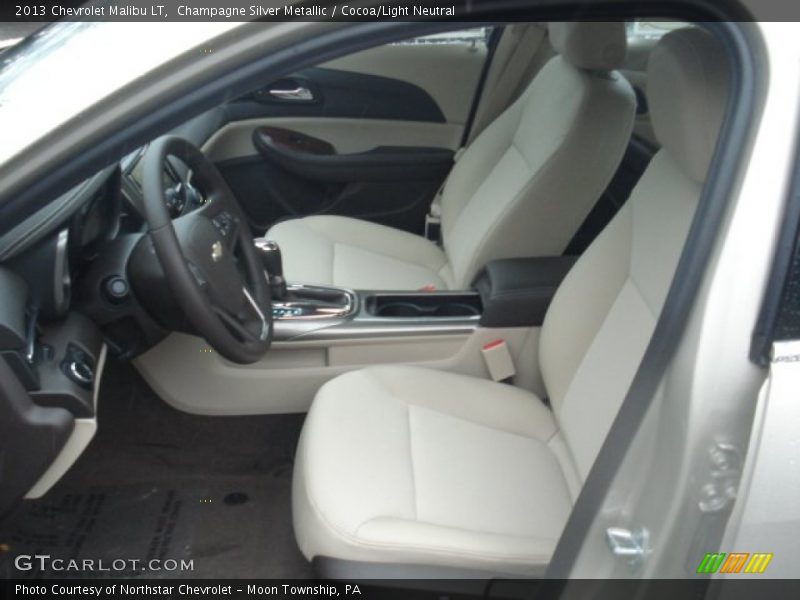 Champagne Silver Metallic / Cocoa/Light Neutral 2013 Chevrolet Malibu LT