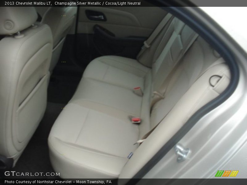 Champagne Silver Metallic / Cocoa/Light Neutral 2013 Chevrolet Malibu LT