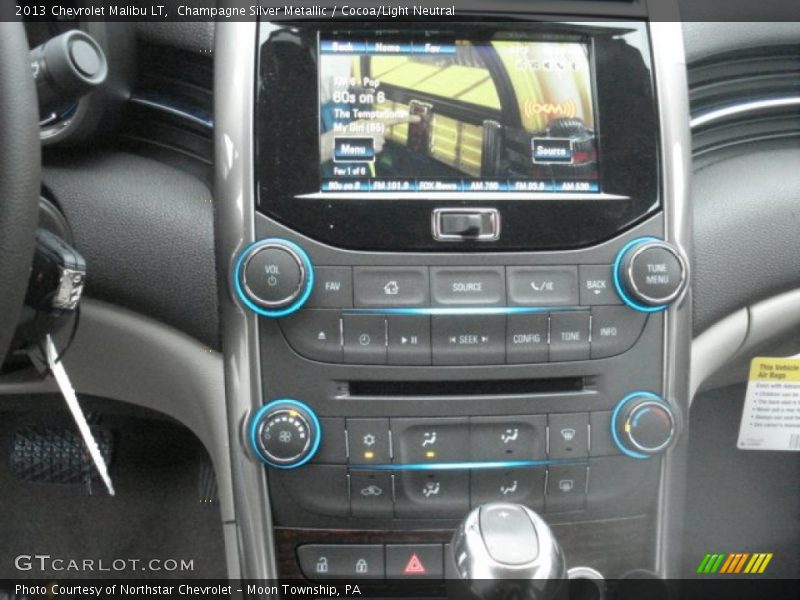 Champagne Silver Metallic / Cocoa/Light Neutral 2013 Chevrolet Malibu LT