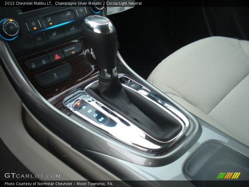 Champagne Silver Metallic / Cocoa/Light Neutral 2013 Chevrolet Malibu LT