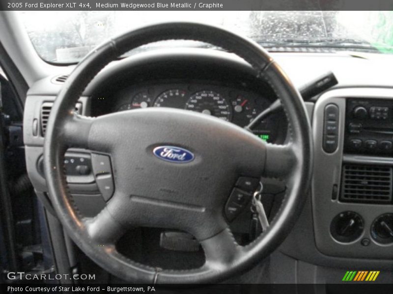 Medium Wedgewood Blue Metallic / Graphite 2005 Ford Explorer XLT 4x4