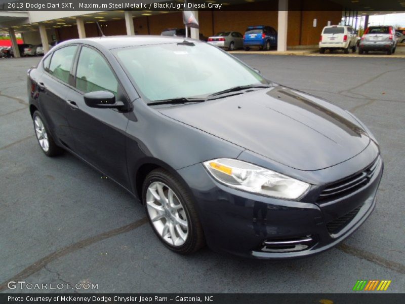 Maximum Steel Metallic / Black/Light Diesel Gray 2013 Dodge Dart SXT