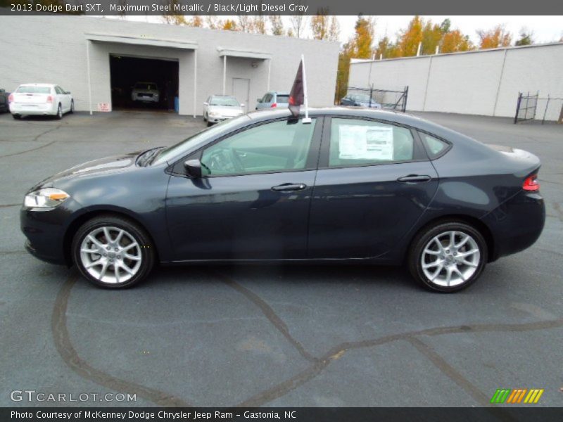 Maximum Steel Metallic / Black/Light Diesel Gray 2013 Dodge Dart SXT