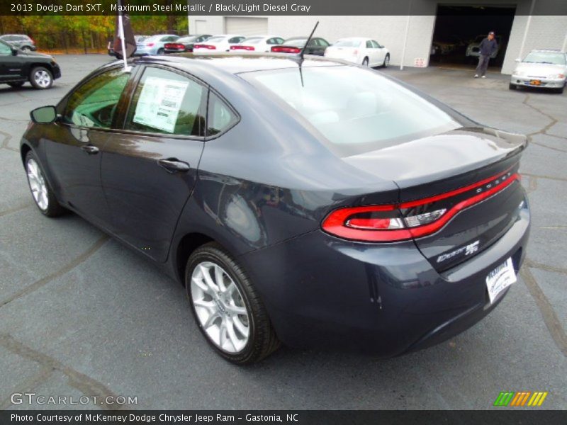 Maximum Steel Metallic / Black/Light Diesel Gray 2013 Dodge Dart SXT