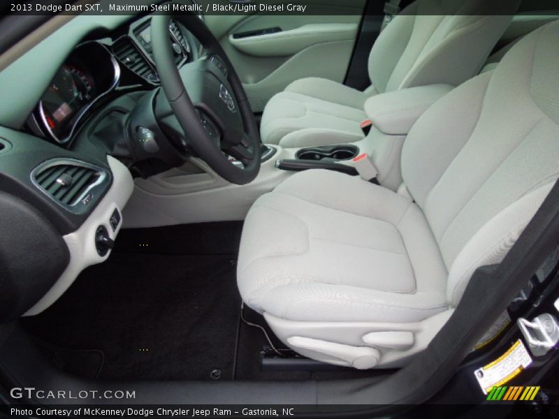 Maximum Steel Metallic / Black/Light Diesel Gray 2013 Dodge Dart SXT
